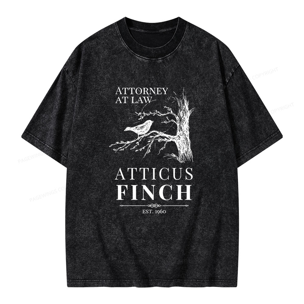 Pagewings To Kill a Mockingbird Lee Unisex Washed T-shirt