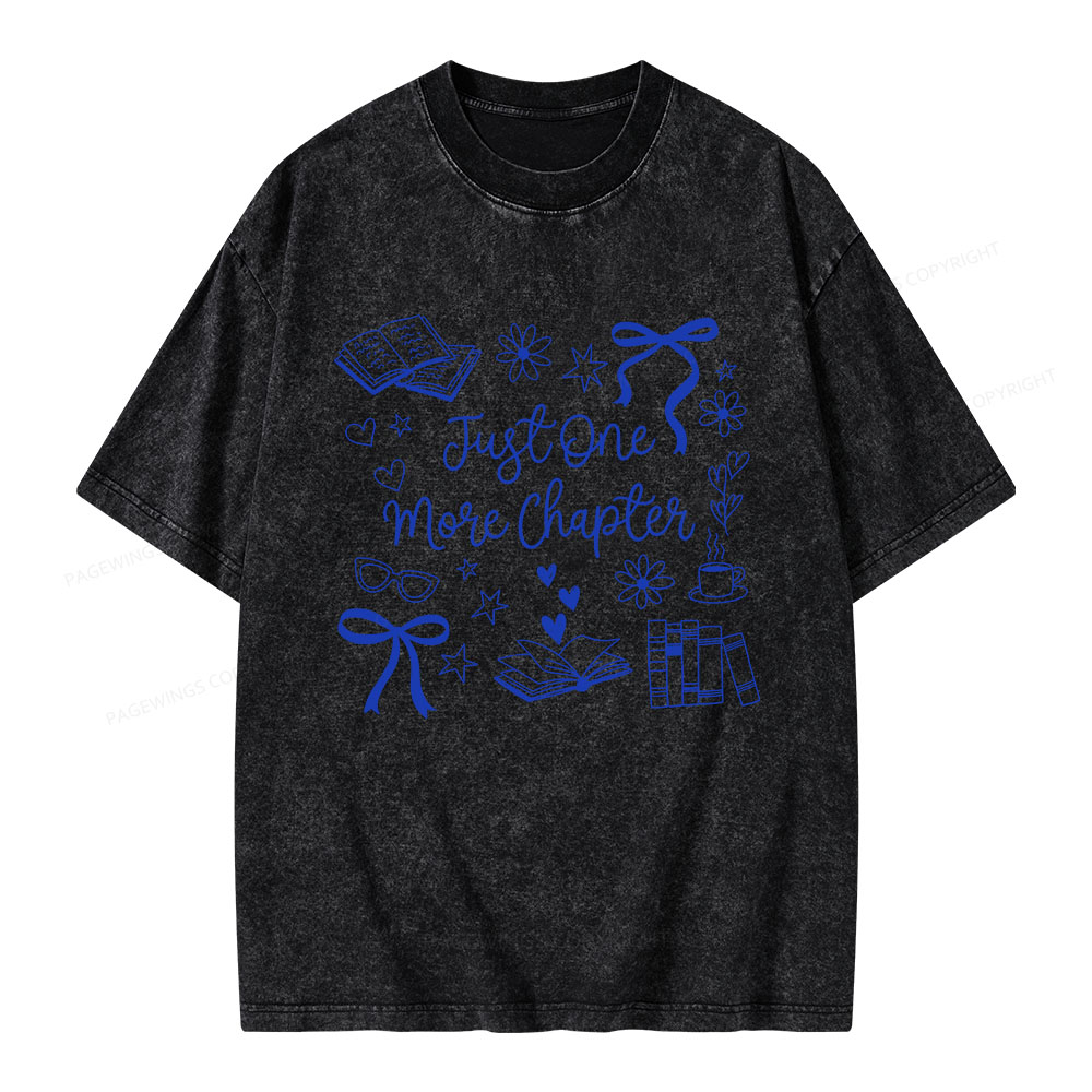 Pagewings Just one More Chapter Unisex Washed T-shirt