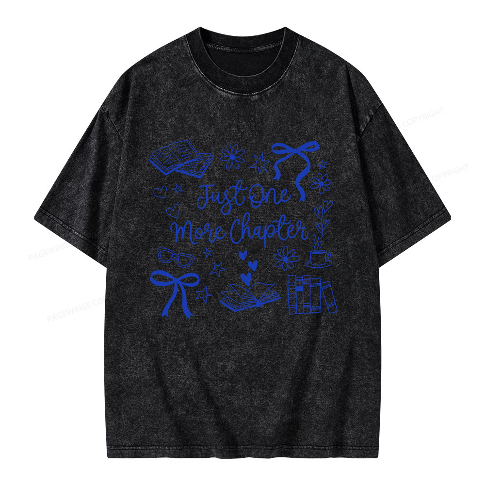 Pagewings Just one More Chapter Unisex Washed T-shirt