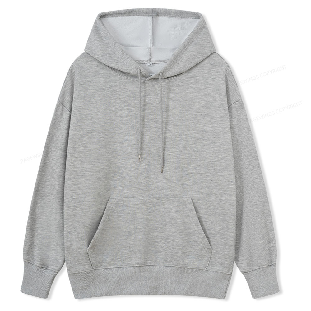 Pagewings Comfortable Solid Color Unisex Classic Hoodie