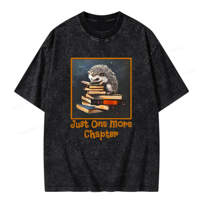 Pagewings Just One More Chapter Unisex Washed T-shirt