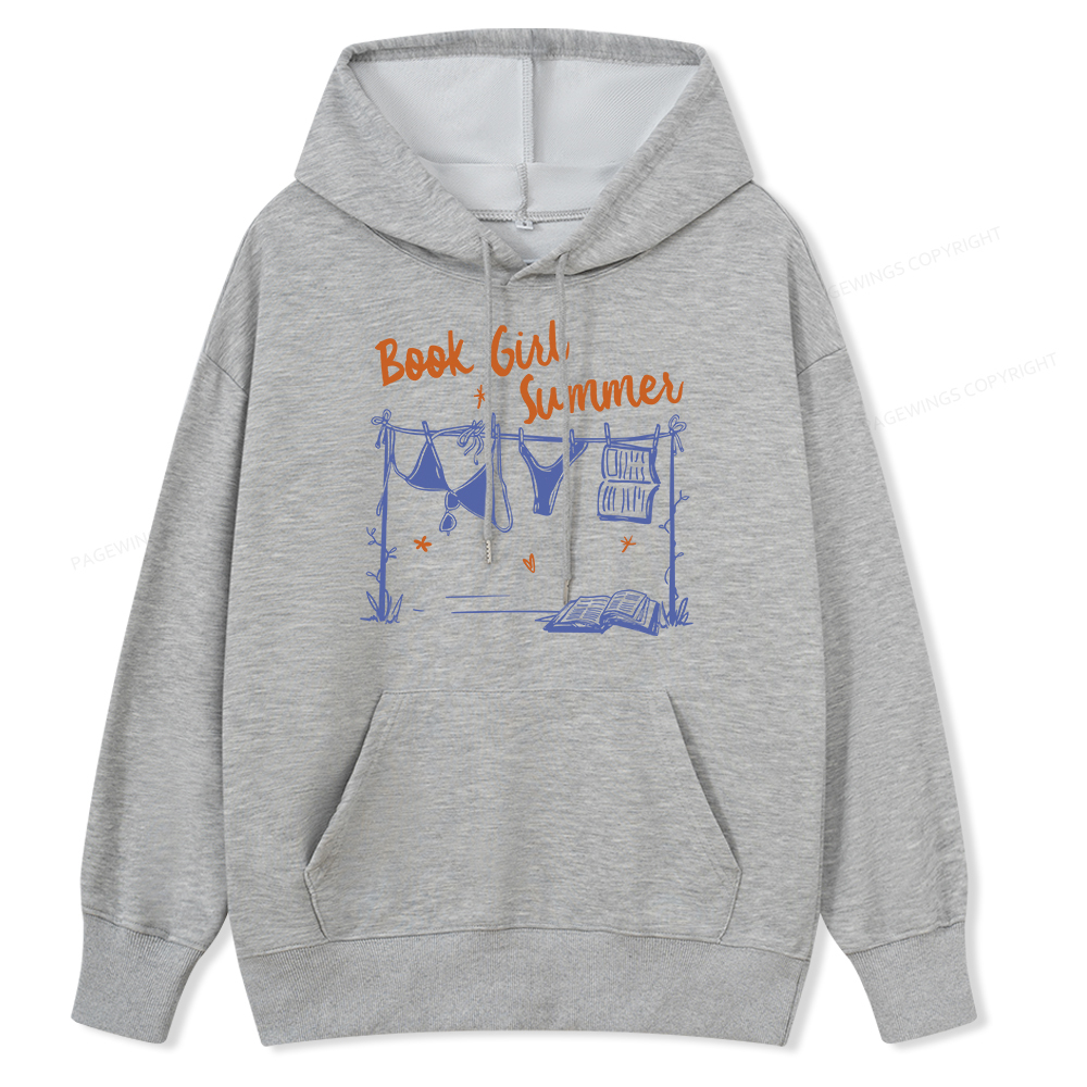 Pagewings Book Girl Summer Bookish Unisex Classic Hoodie