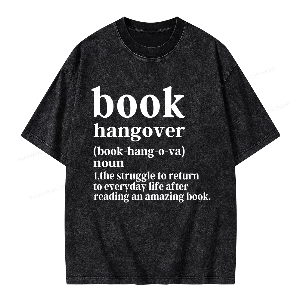 Pagewings Book Hangover Unisex Washed T-shirt
