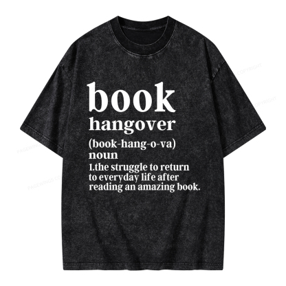 Pagewings Book Hangover Unisex Washed T-shirt