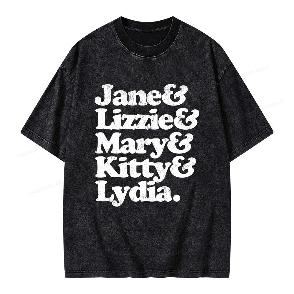 Pagewings Pride and Prejudice Unisex Washed T-shirt