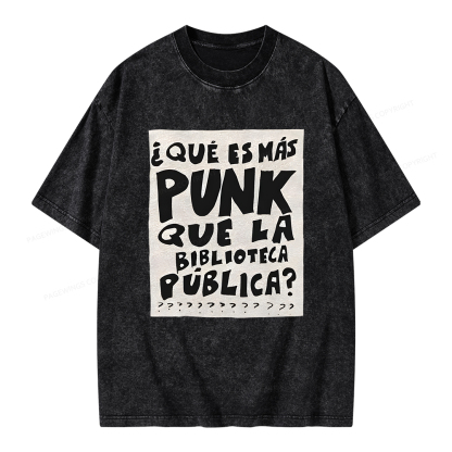 Pagewings What's More Punk Than The Public Library Unisex Washed T-shirt