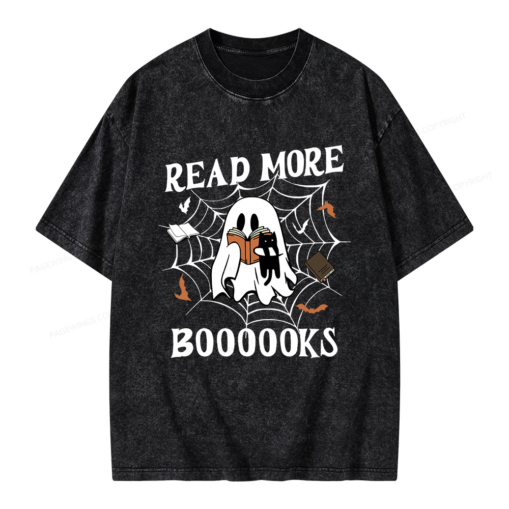 Pagewings Read More Boooooks Unisex Washed T-shirt