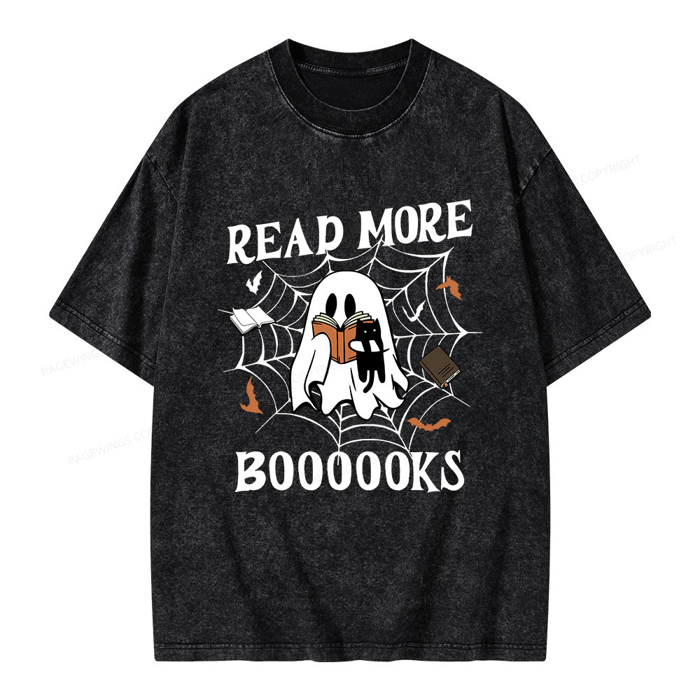 Pagewings Read More Boooooks Unisex Washed T-shirt