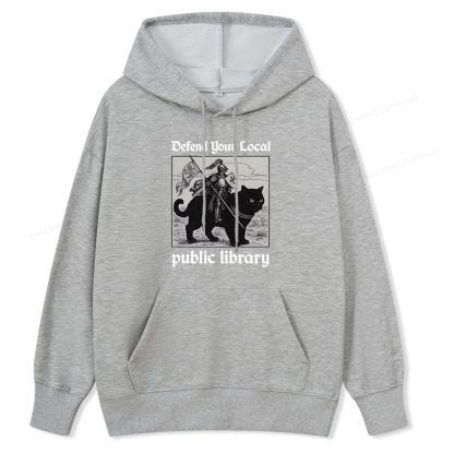 Pagewings Defend Your Local public library Unisex Classic Hoodie