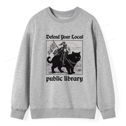 Pagewings Defend Your Local public library Unisex Classic Sweatshirt