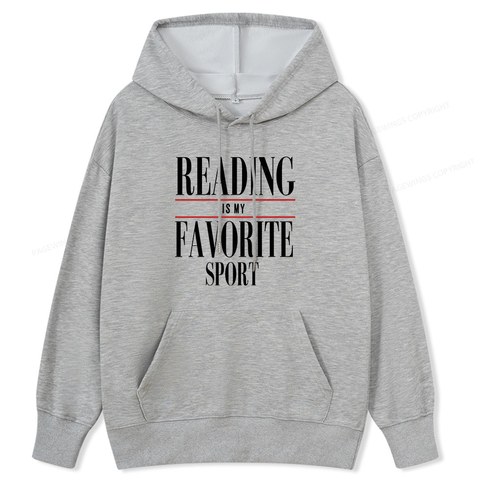 Pagewings Reading Is My Favorite Sport Unisex Classic Hoodie