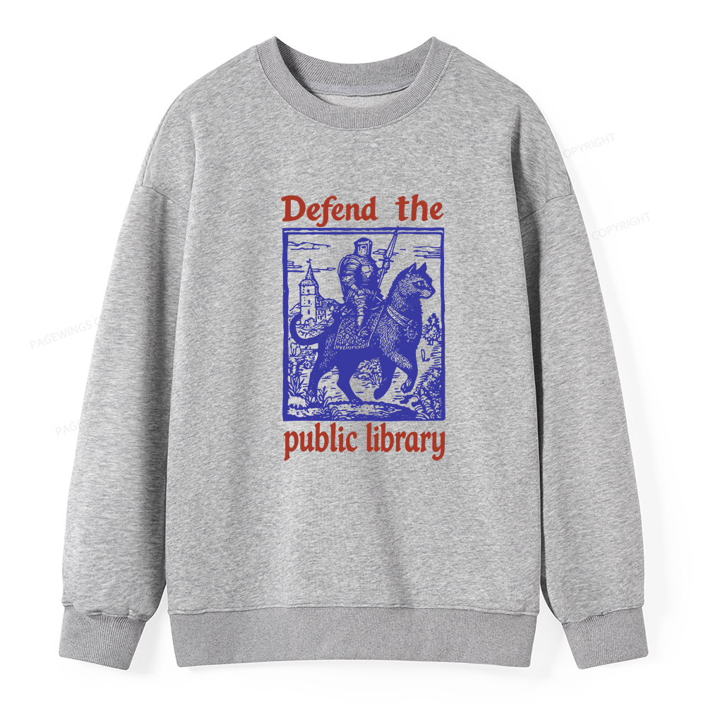 Pagewings Defend the Public Library Unisex Classic Sweatshirt