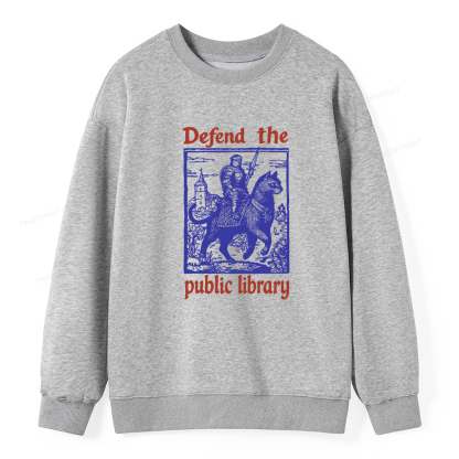 Pagewings Defend the Public Library Unisex Classic Sweatshirt