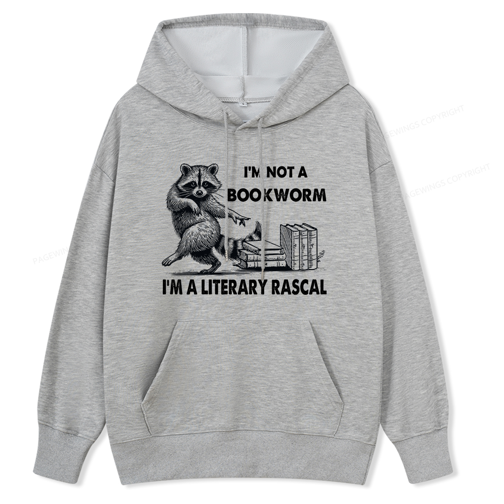 Pagewings I'm Not A Bookworm I'm A Literary Rascal Unisex Classic Hoodie