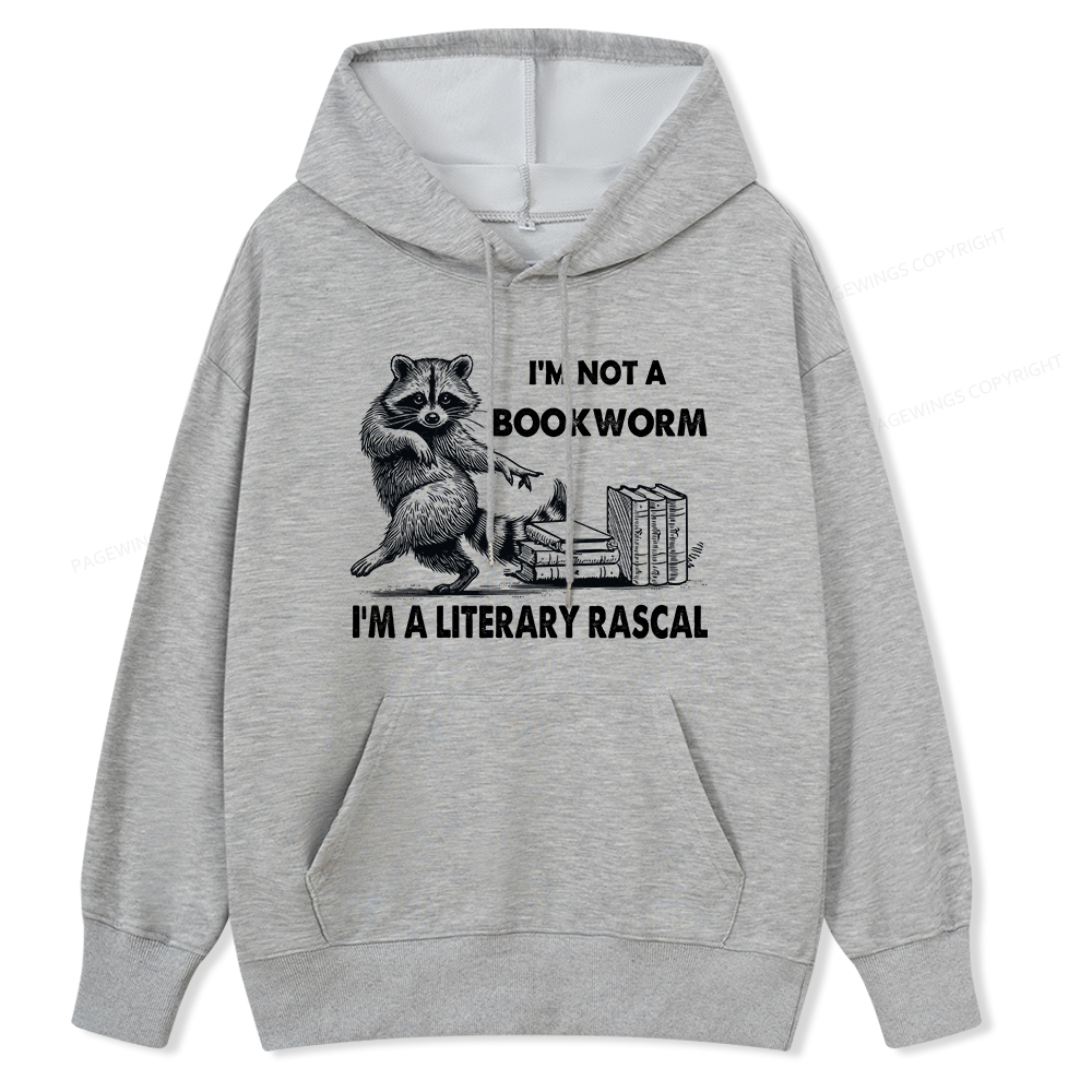 Pagewings I'm Not A Bookworm I'm A Literary Rascal Unisex Classic Hoodie