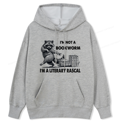 Pagewings I'm Not A Bookworm I'm A Literary Rascal Unisex Classic Hoodie