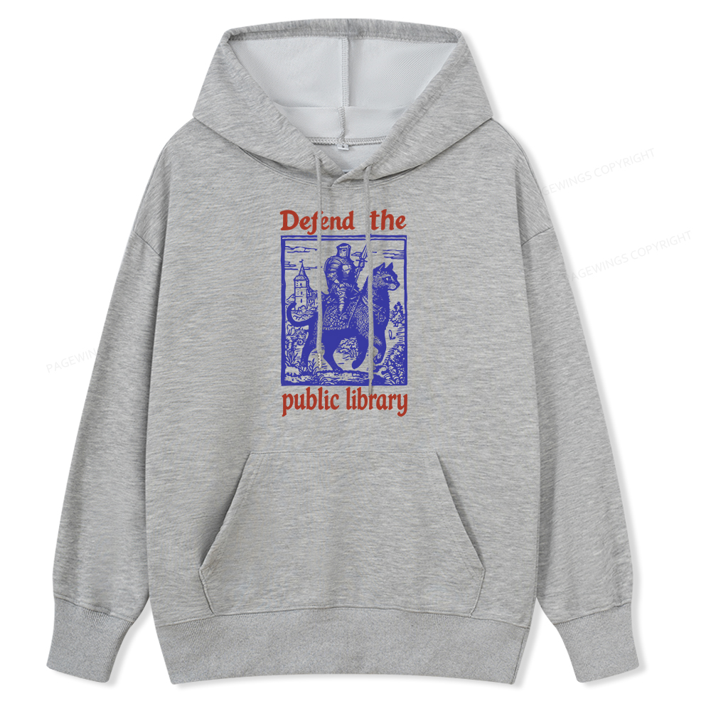 Pagewings Defend the Public Library Unisex Classic Hoodie