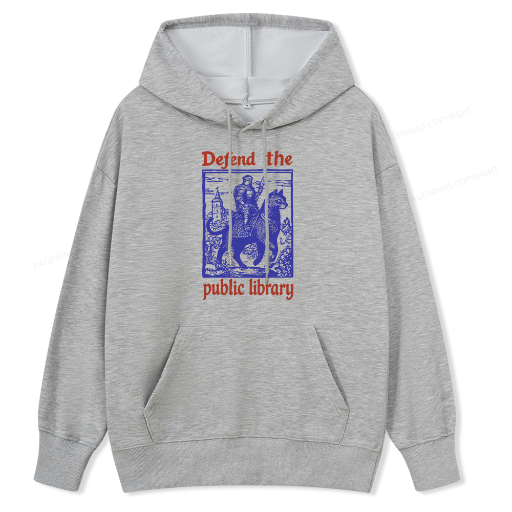 Pagewings Defend the Public Library Unisex Classic Hoodie