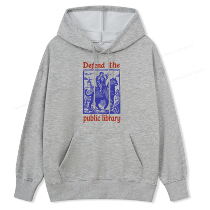 Pagewings Defend the Public Library Unisex Classic Hoodie