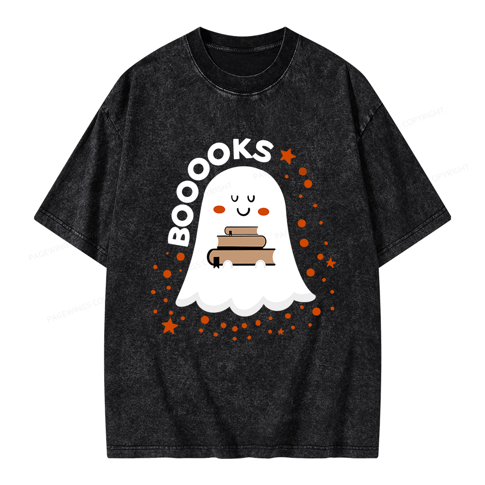 Pagewings Booooks Unisex Washed T-shirt