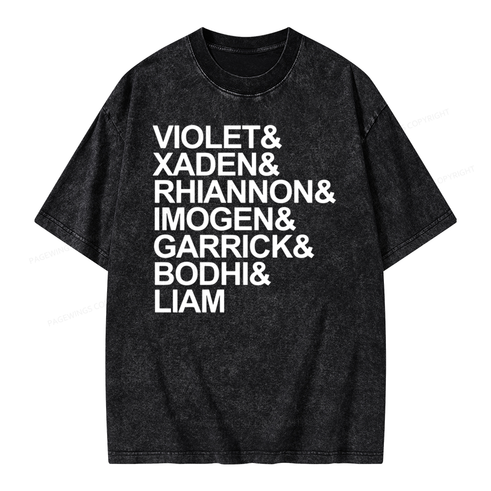 Pagewing Fourth Wing MC Classic T-Shirt Unisex Washed T-shirt