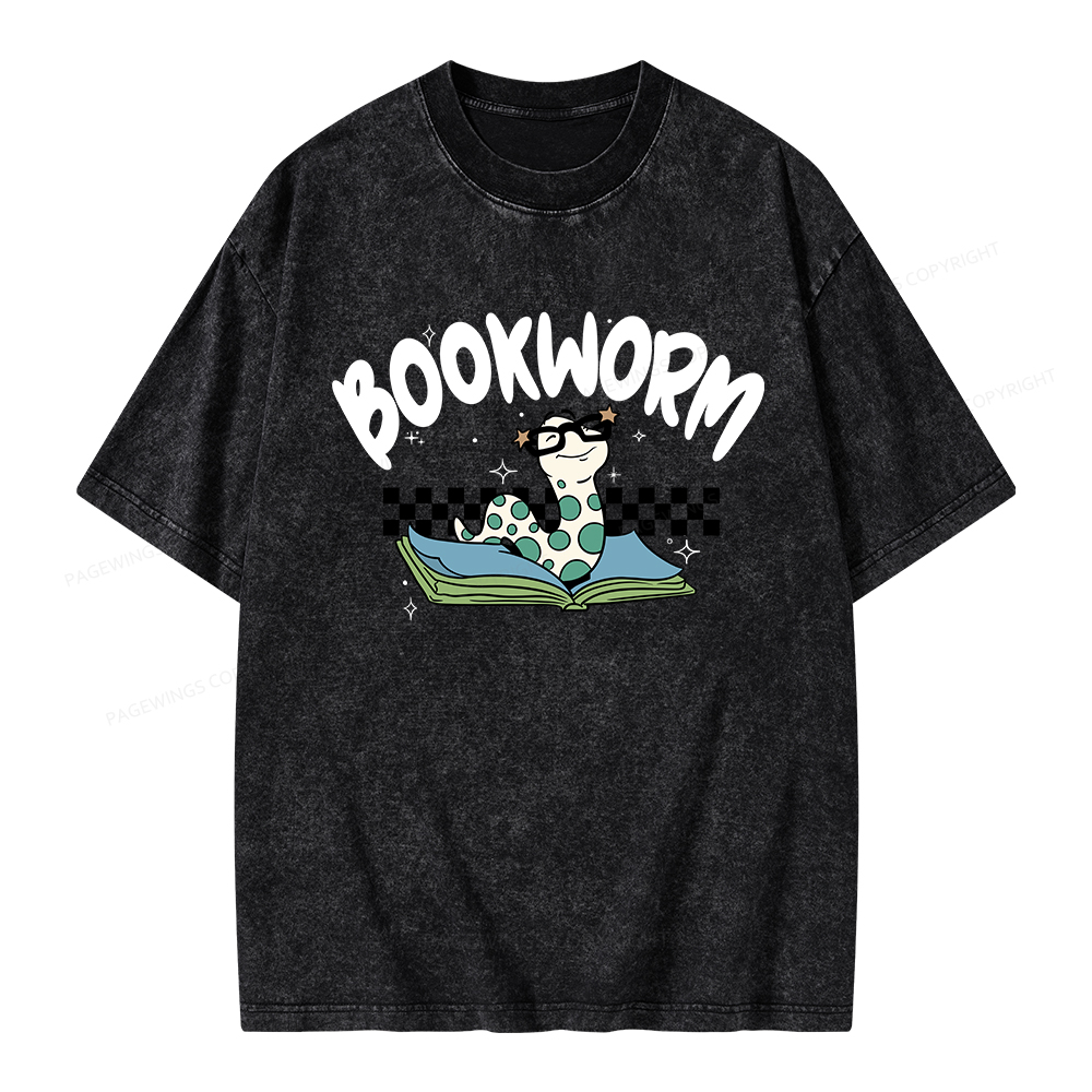 Pagewings Bookworm Unisex Washed T-shirt