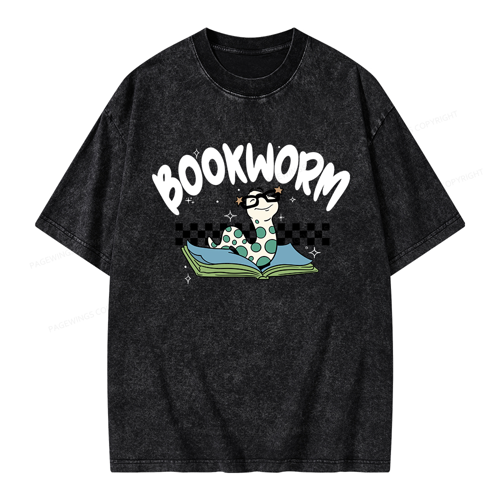 Pagewings Bookworm Unisex Washed T-shirt