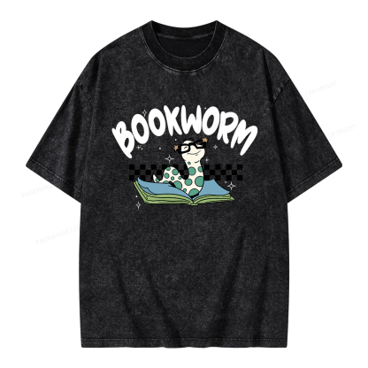 Pagewings Bookworm Unisex Washed T-shirt