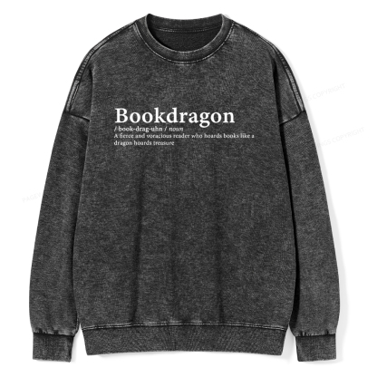 Pagewin Bookvoyager: Journey Through Words book lover Unisex Washed Sweatshirt