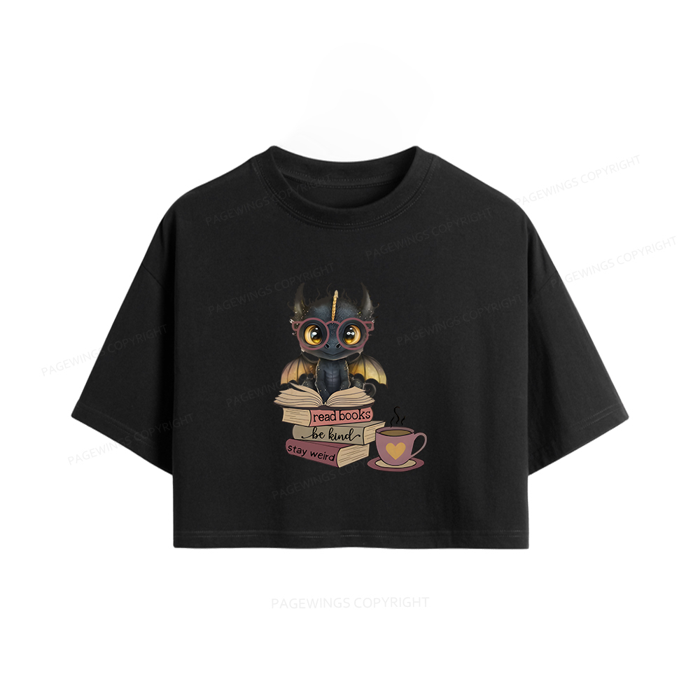 Pagewings Fourth Wing Dargon Women Crop Tops