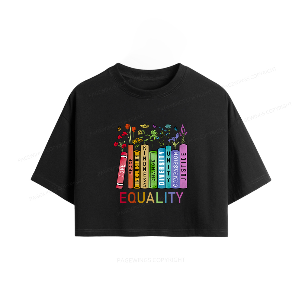 Pagewings Equal Rights Women Crop Tops