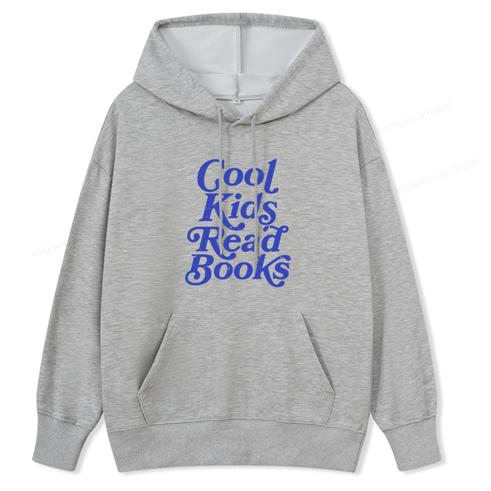 Pagewings Cool Kids Read Books Unisex Classic Hoodie