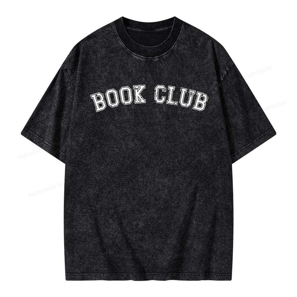 Pagewings Book Club Unisex Washed T-shirt