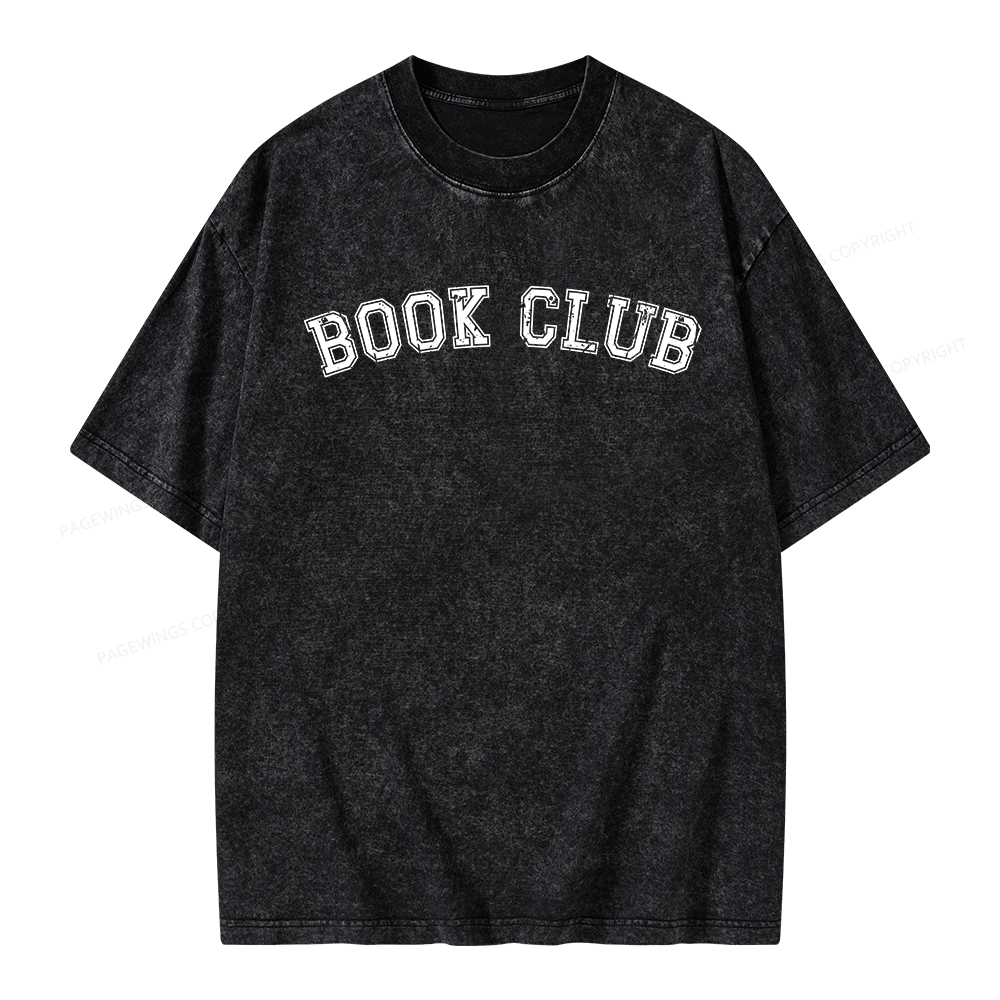 Pagewings Book Club Unisex Washed T-shirt