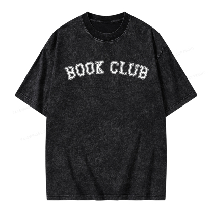 Pagewings Book Club Unisex Washed T-shirt