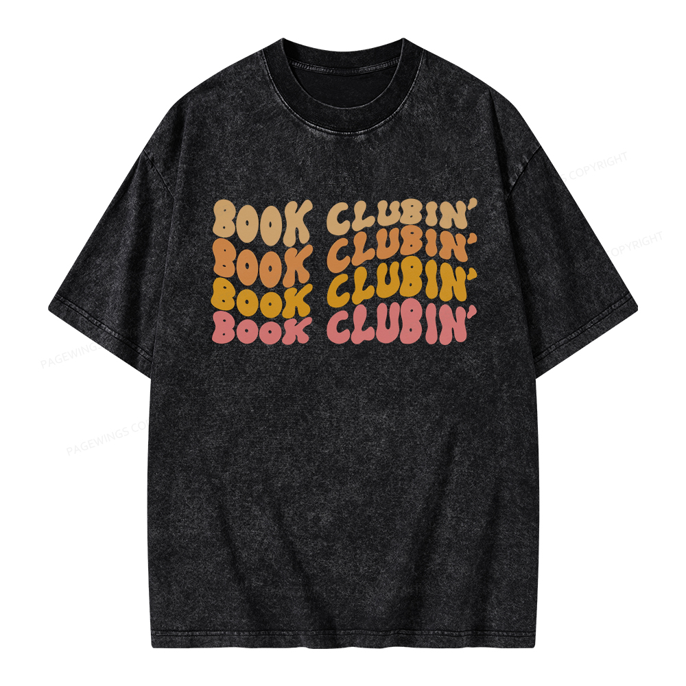 Pagewings Book Clubin’ Unisex Washed T-shirt