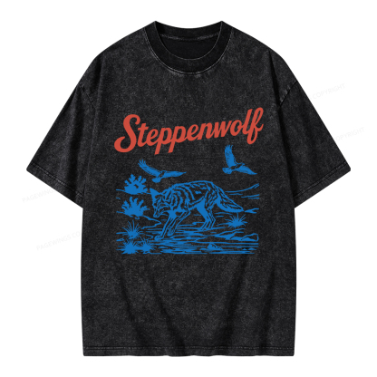 Pagewings Steppenwolf Unisex Washed T-shirt