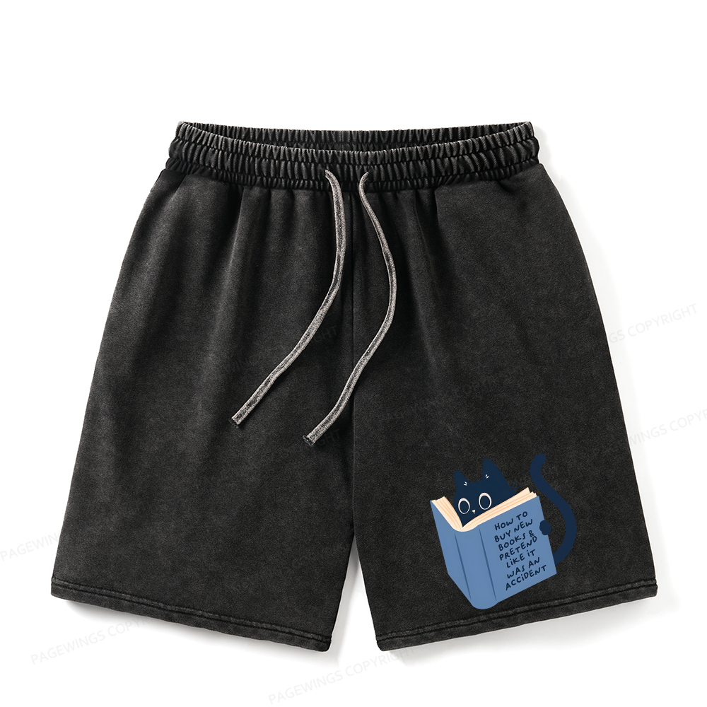 Pagewings How To Buy New Books Unisex Washed Shorts