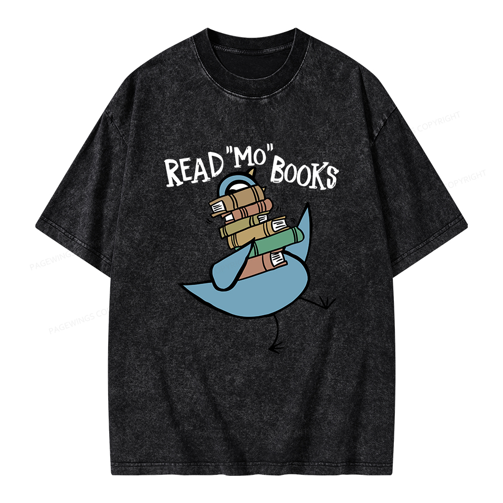 Pagewings Read More Books Unisex Washed T-shirt