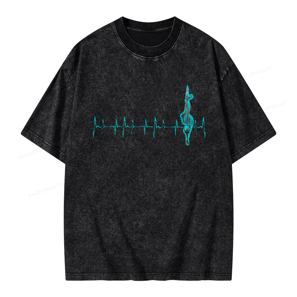 Pagewings Ten Heartbeats Stormlight Unisex Washed T-shirt
