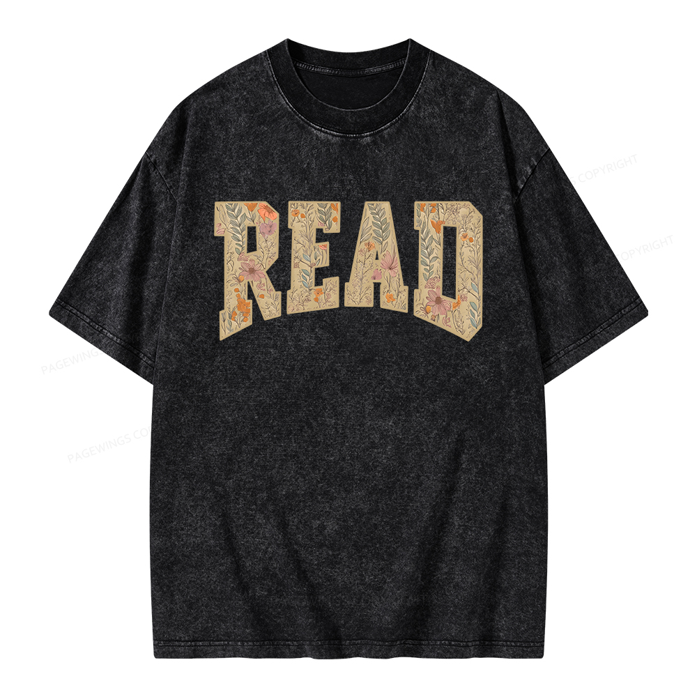 Pagewings Read  Unisex Washed T-shirt