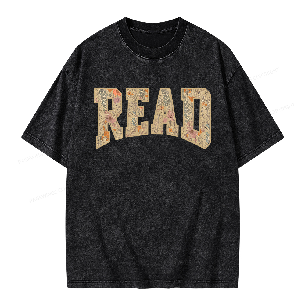 Pagewings Read Unisex Washed T-shirt