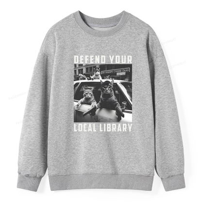 Pagewings Defend Your Local Library Unisex Classic Sweatshirt