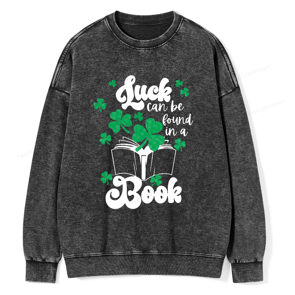 Pagewin Book Lover Shirt, Teacher Book Shirt Unisex Washed Sweatshirt
