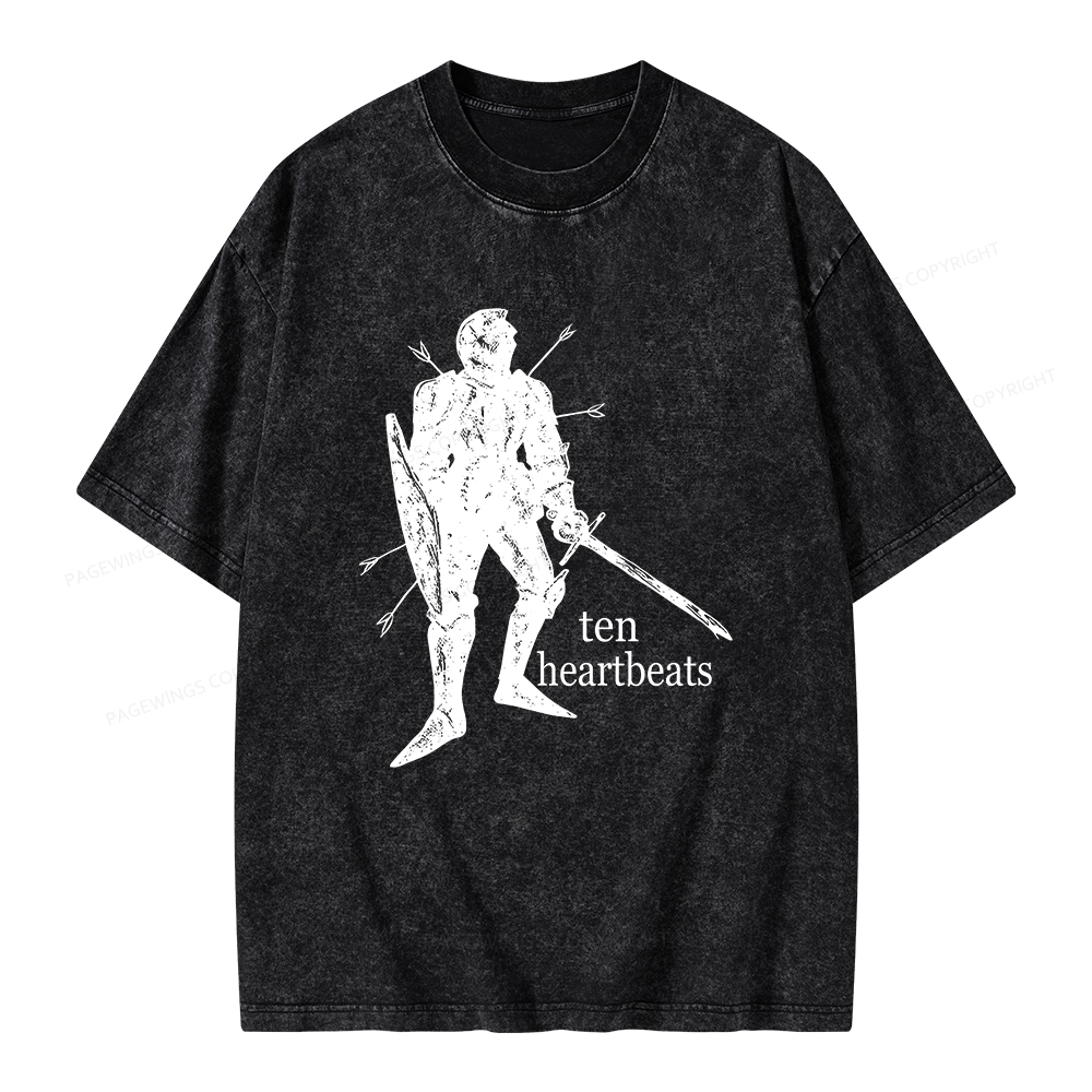 Pagewings Ten Heartbeats Unisex Washed T-shirt