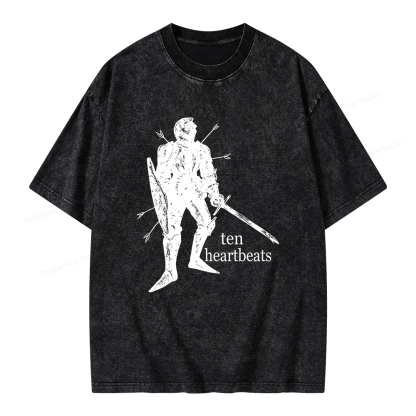 Pagewings Ten Heartbeats Unisex Washed T-shirt