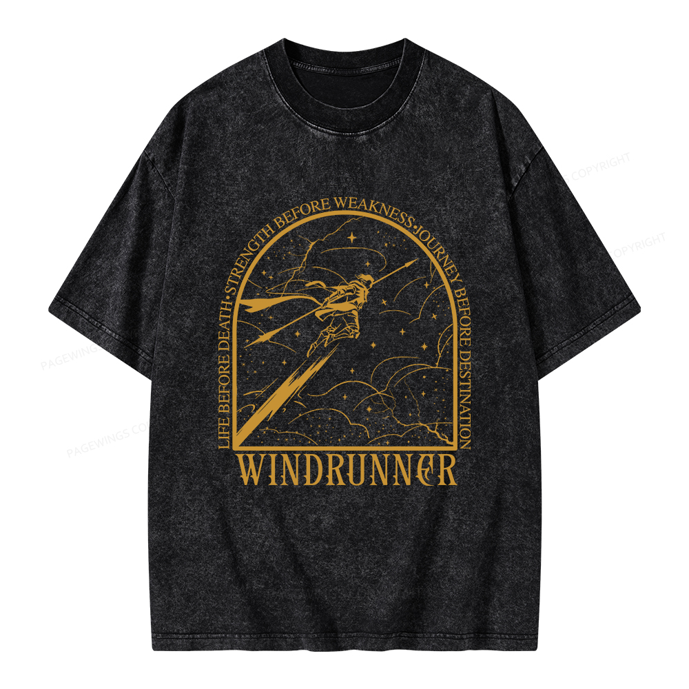 Pagewings Windrunner  Unisex Washed T-shirt