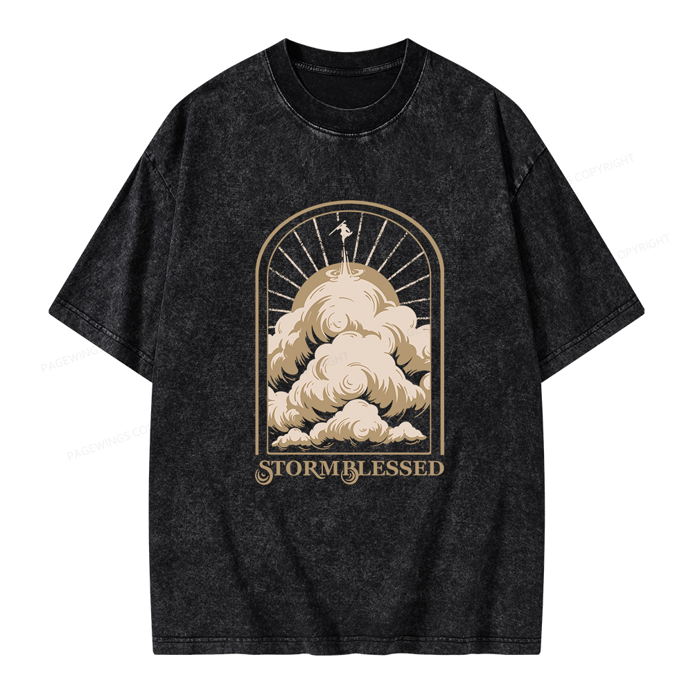 Pagewings Stormblessed Unisex Washed T-shirt
