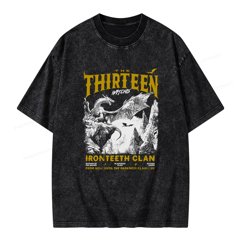 Pagewings The Thirteen Unisex Washed T-shirt