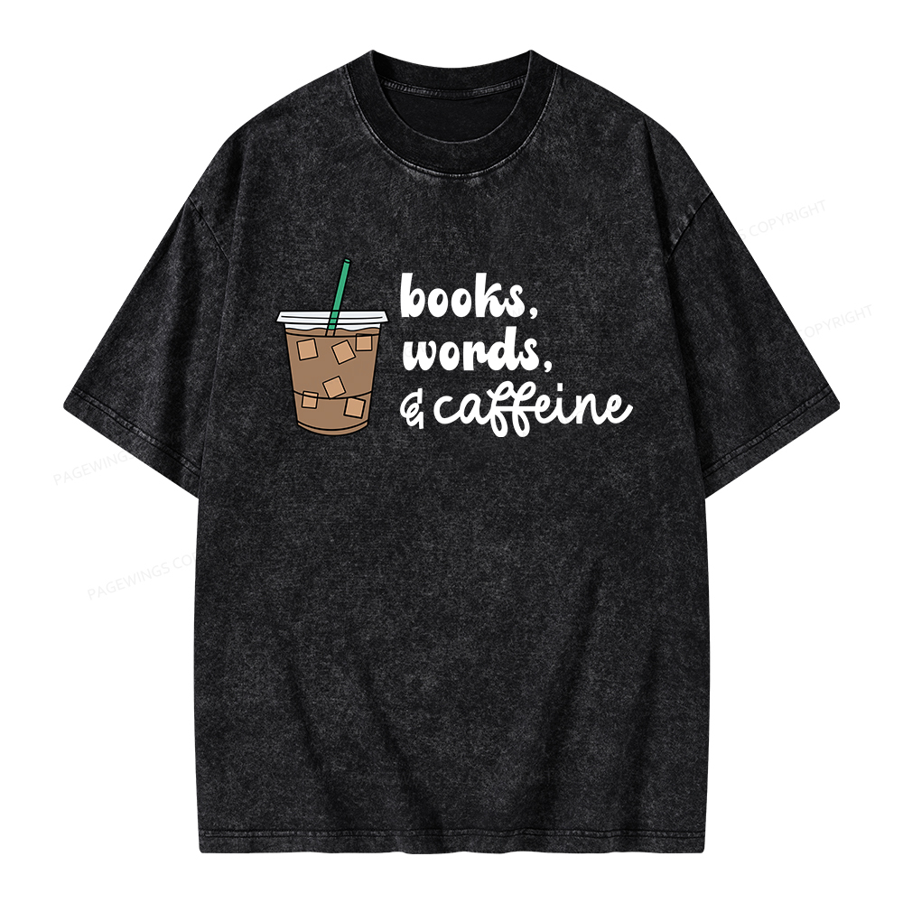 Pagewings Phonemes Graphemes Caffeine Unisex Washed T-shirt